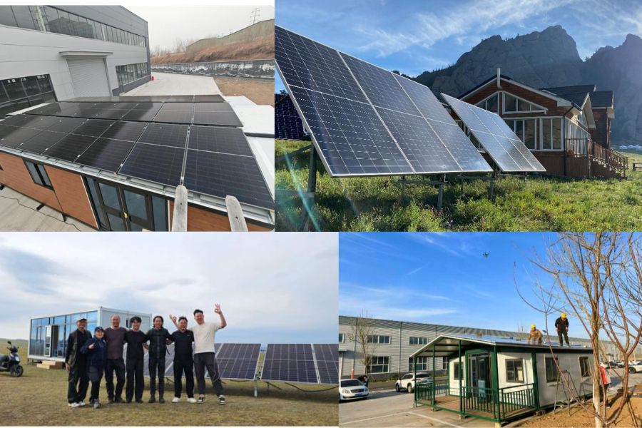 Prefab House and Solar Storage System